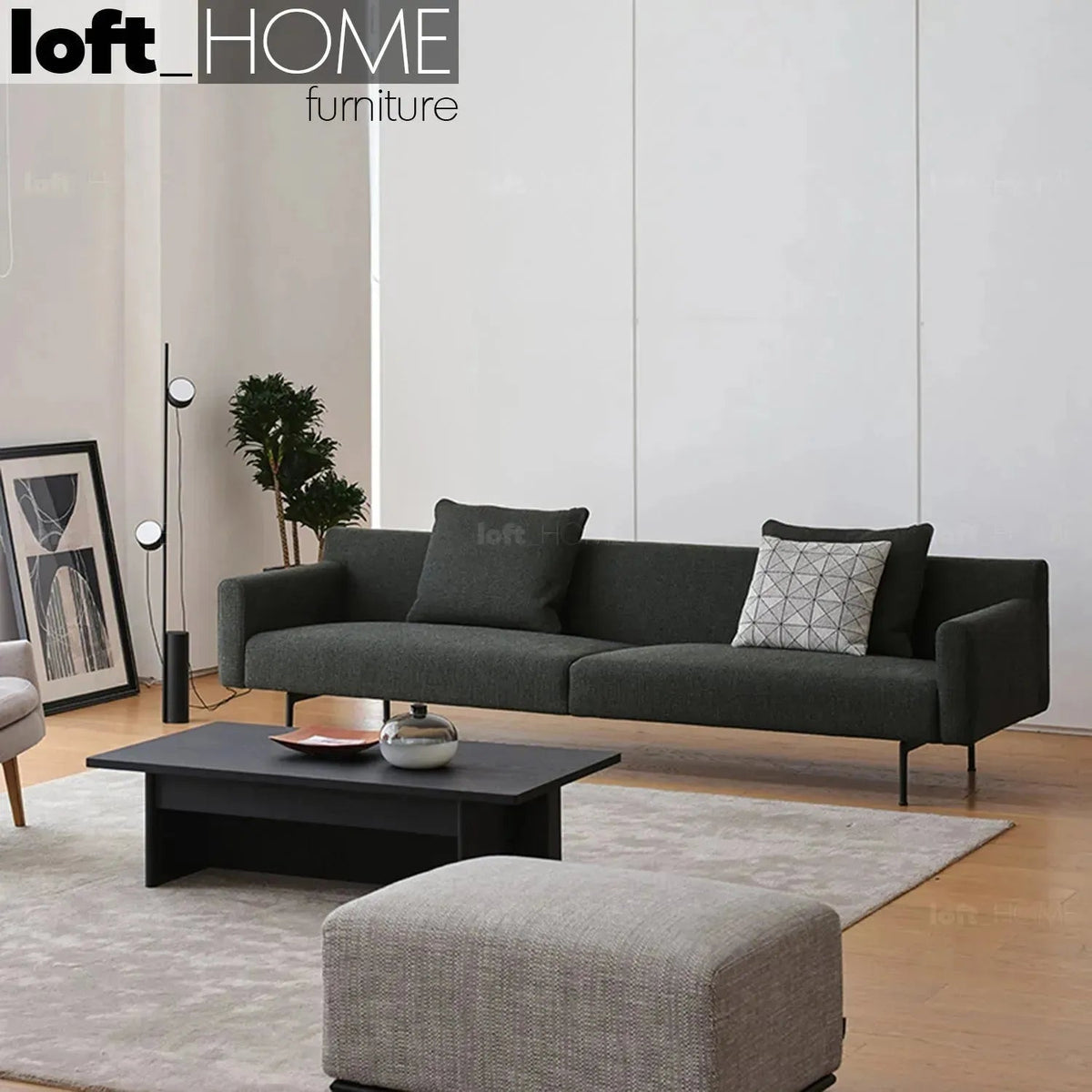 Minimalist Fabric 3 Seater Sofa ANN