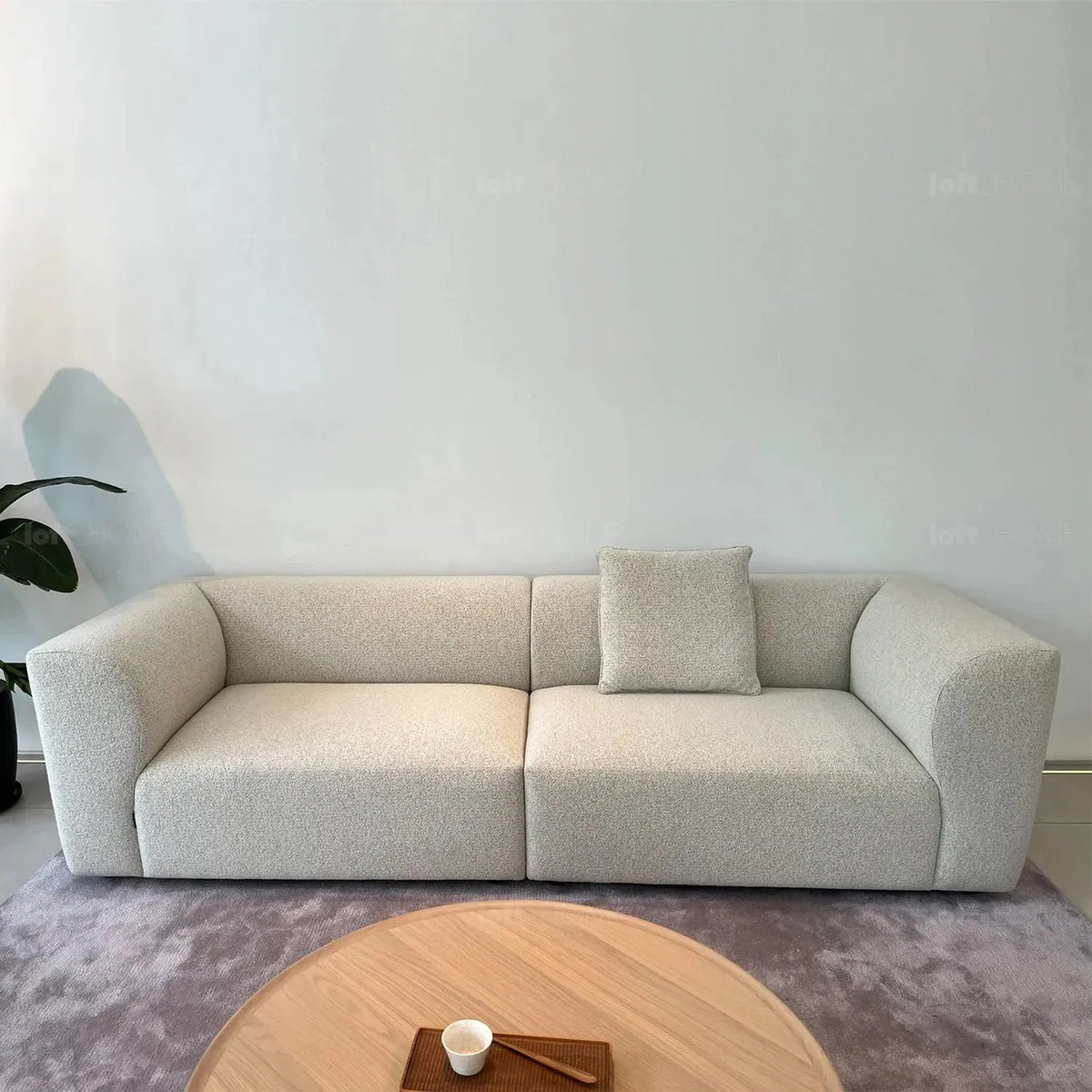 Minimalist Fabric 3 Seater Sofa FLOWER