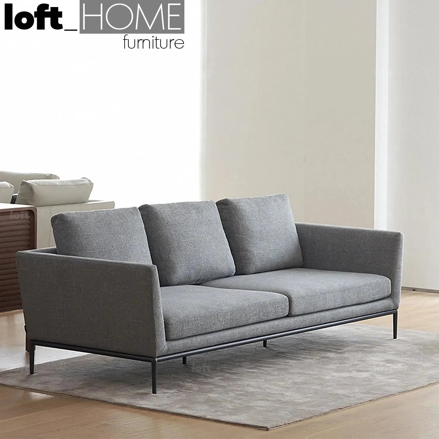 Minimalist Fabric 3 Seater Sofa GRACE