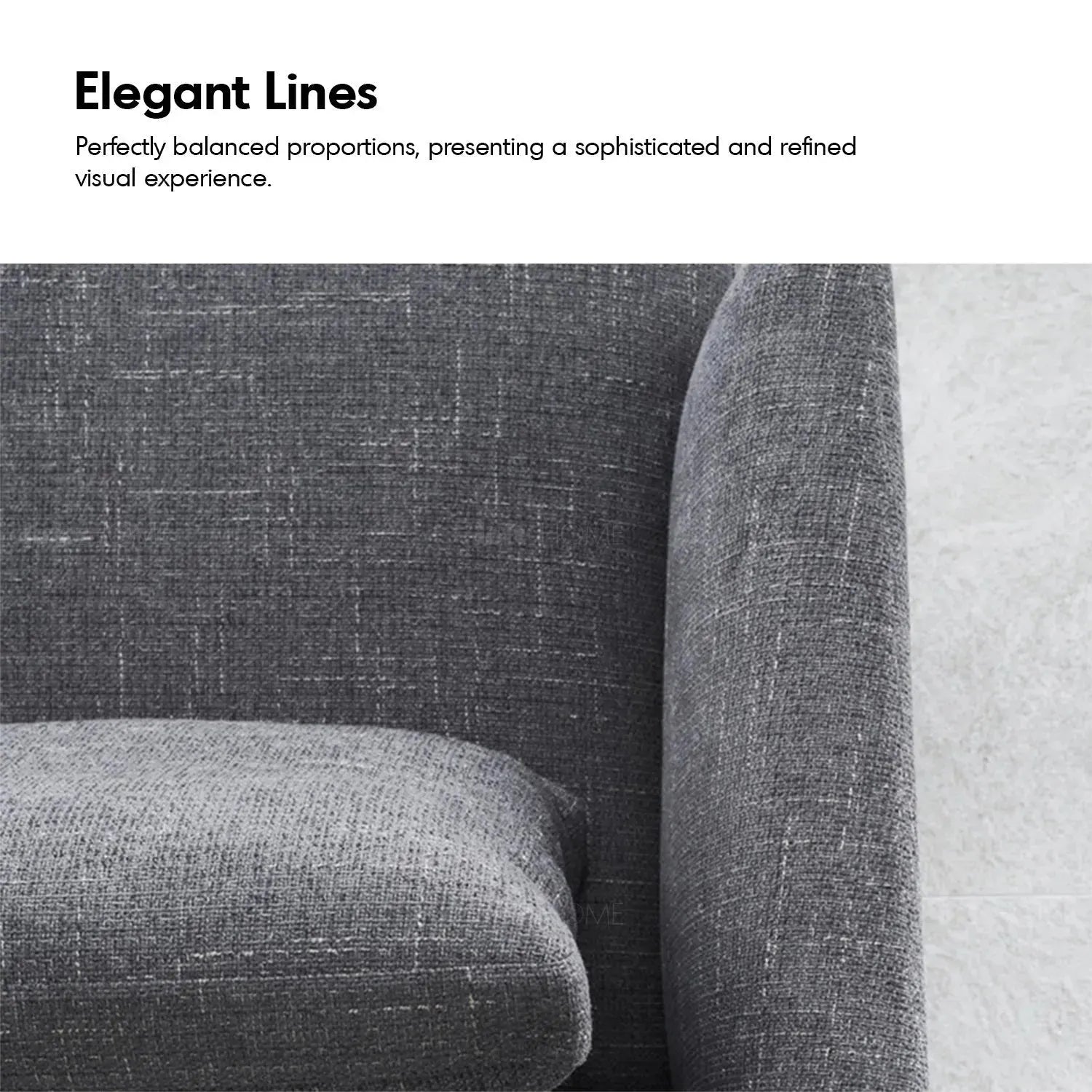 Minimalist Fabric 3 Seater Sofa MLINI