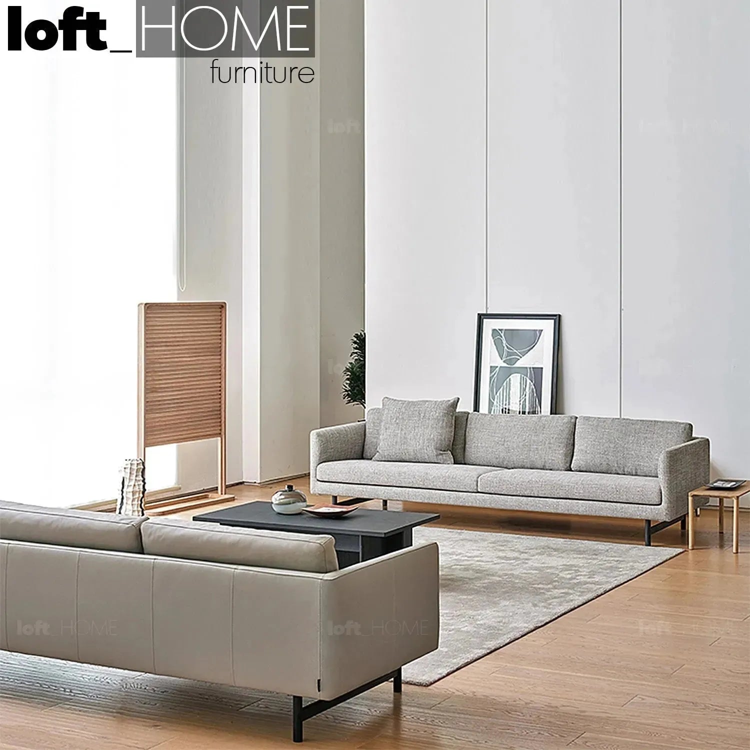 Minimalist Fabric 3 Seater Sofa NOR