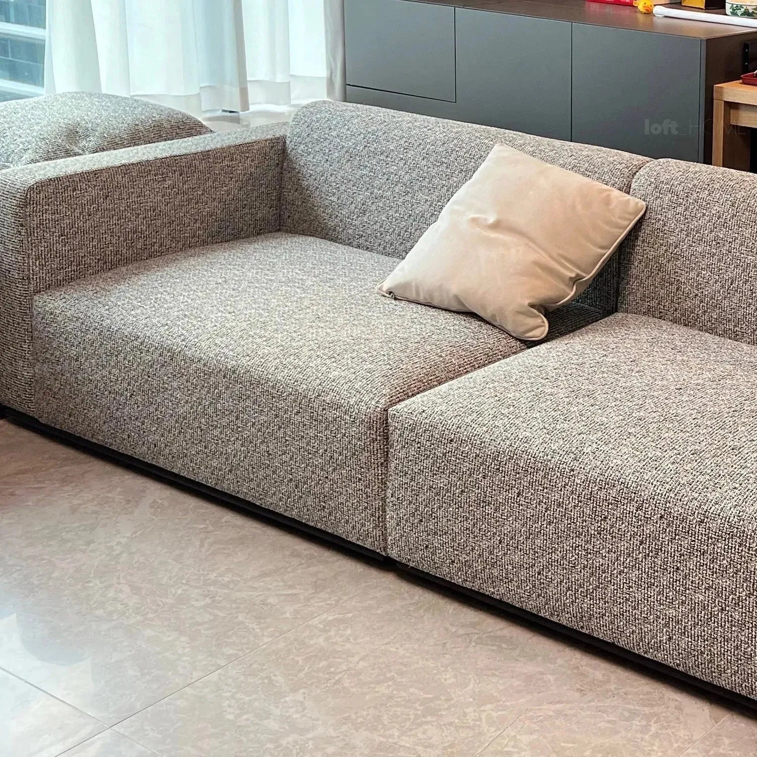 Minimalist Fabric 3.5 Seater Sofa BRI