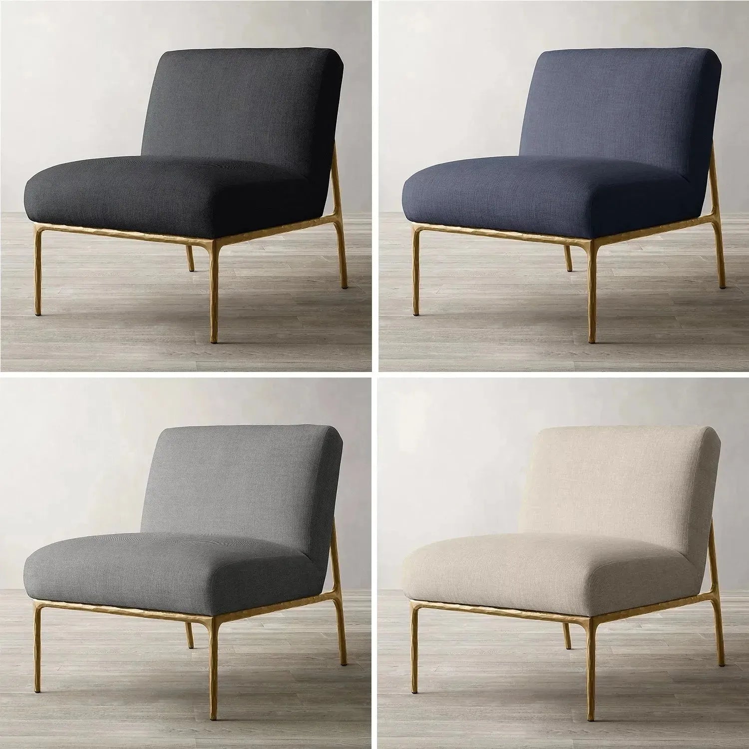 Minimalist Fabric 1 Seater Sofa THADDEUS ARMLESS