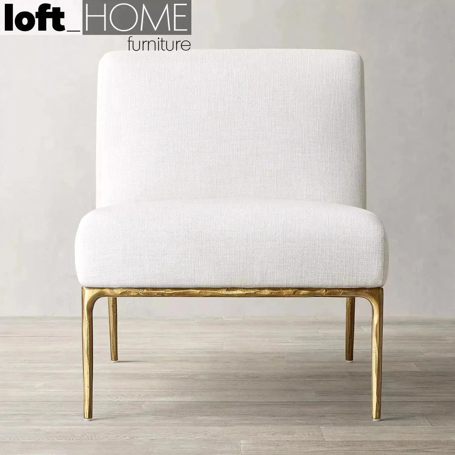 Minimalist Fabric 1 Seater Sofa THADDEUS ARMLESS