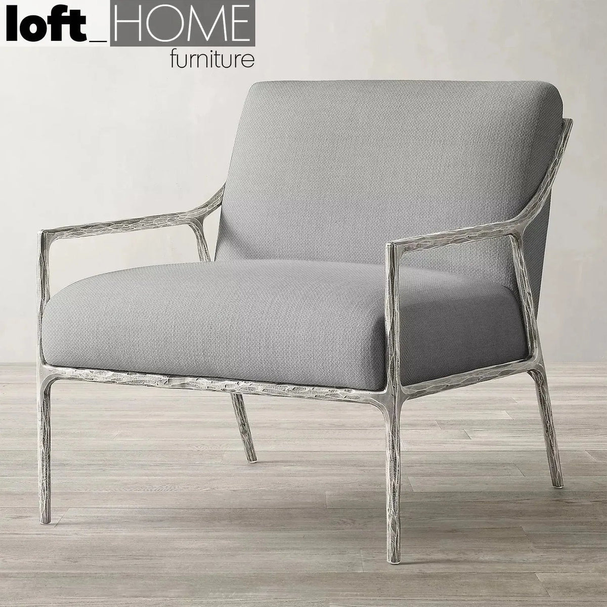 Minimalist Fabric 1 Seater Sofa THADDEUS SLOPE
