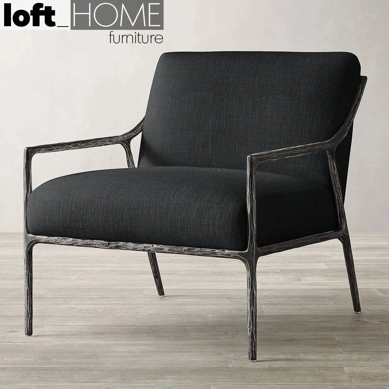 Minimalist Fabric 1 Seater Sofa THADDEUS SLOPE