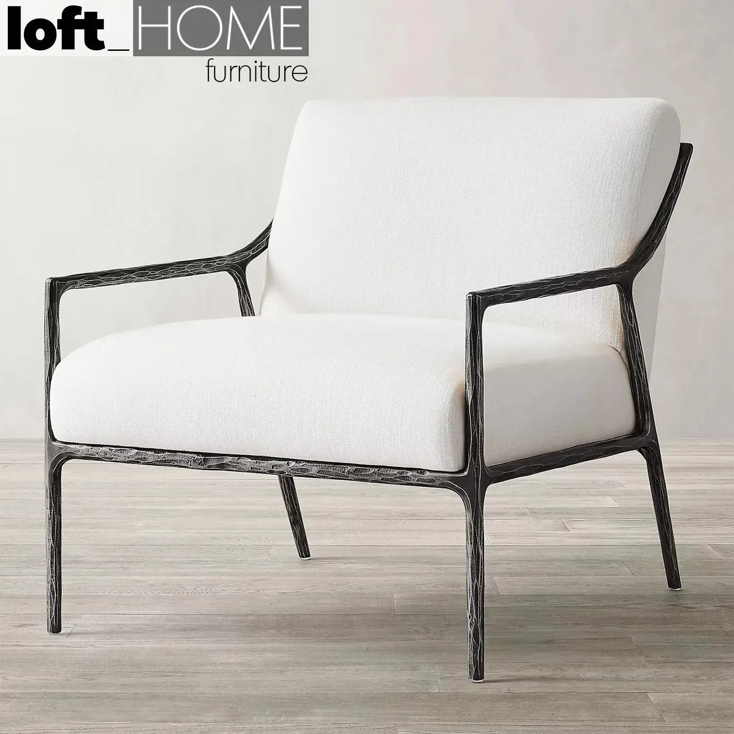 Minimalist Fabric 1 Seater Sofa THADDEUS SLOPE