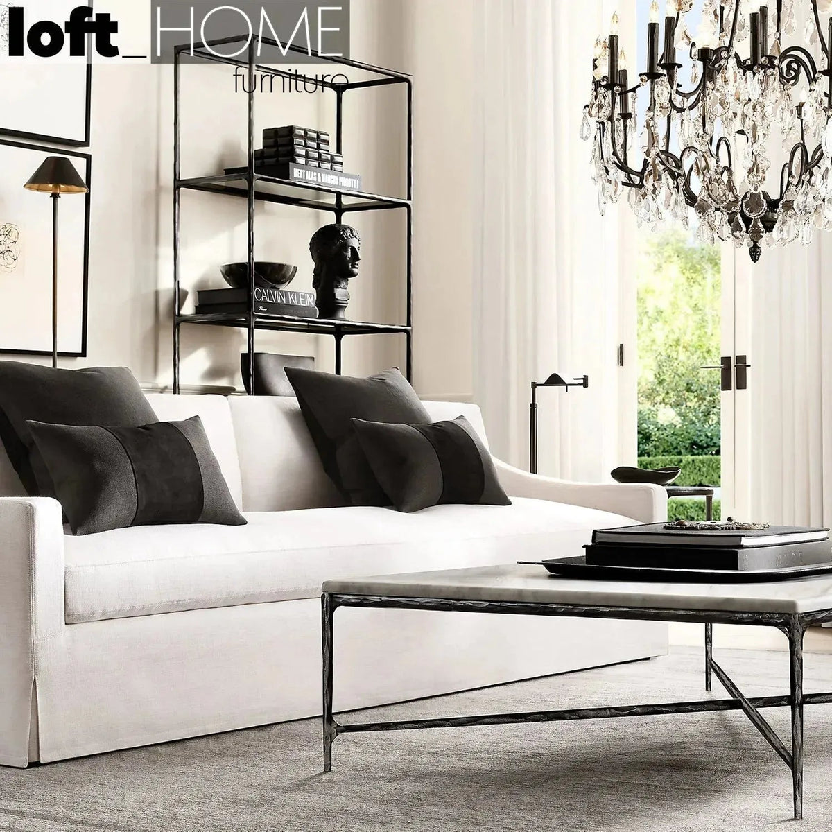 Minimalist Marble Coffee Table THADDEUS SQUARE