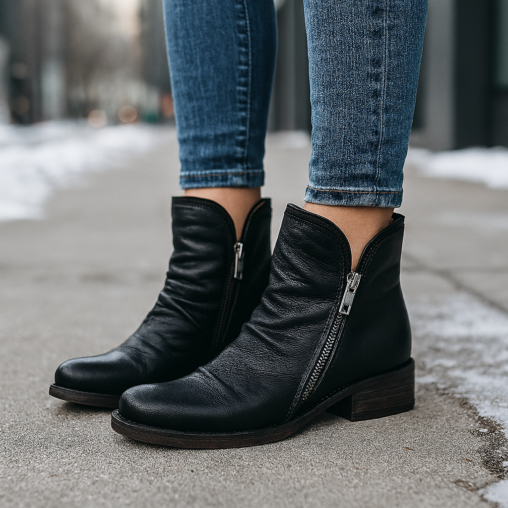 Naomi Vegan Leather Ankle Boots for Women