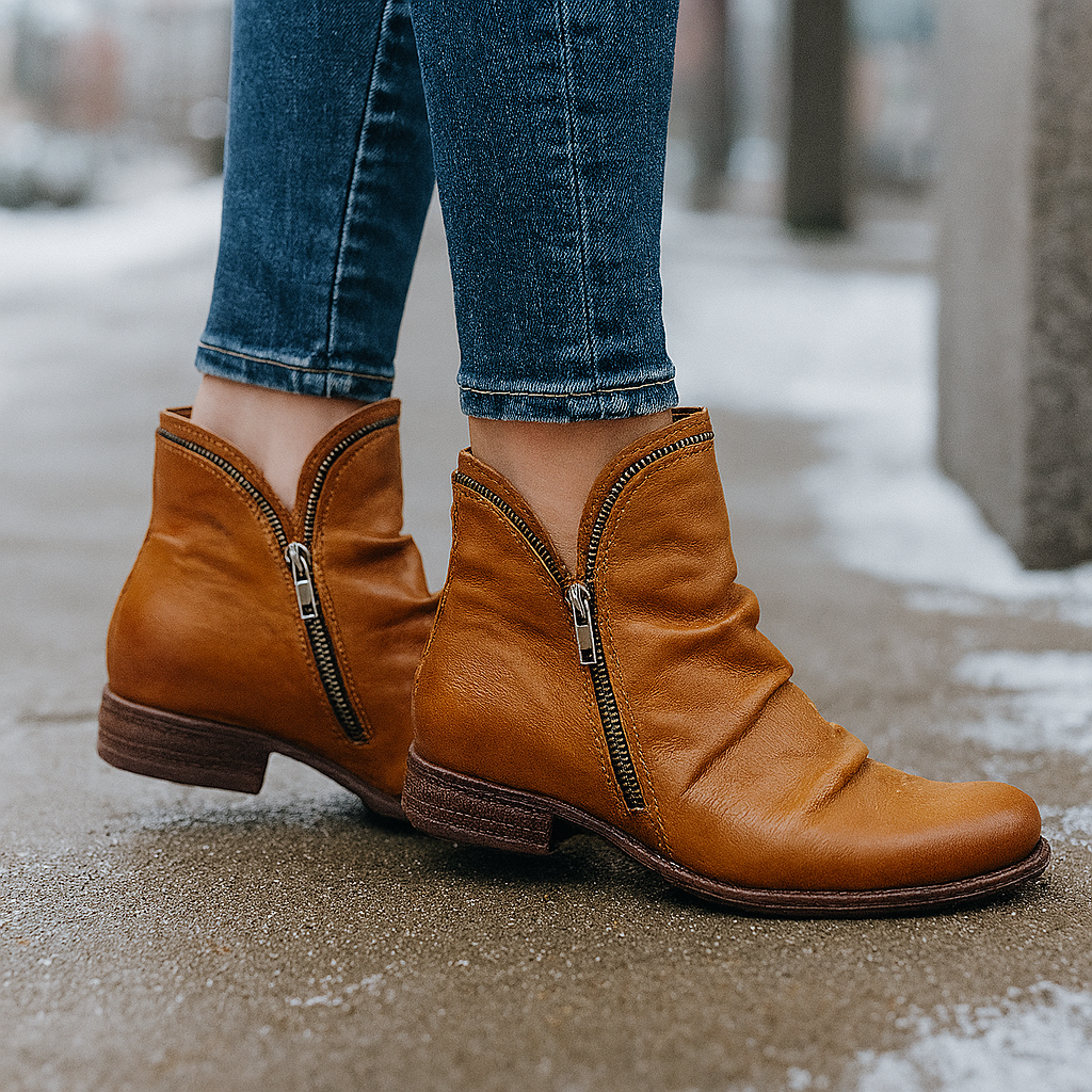 Naomi Vegan Leather Ankle Boots for Women