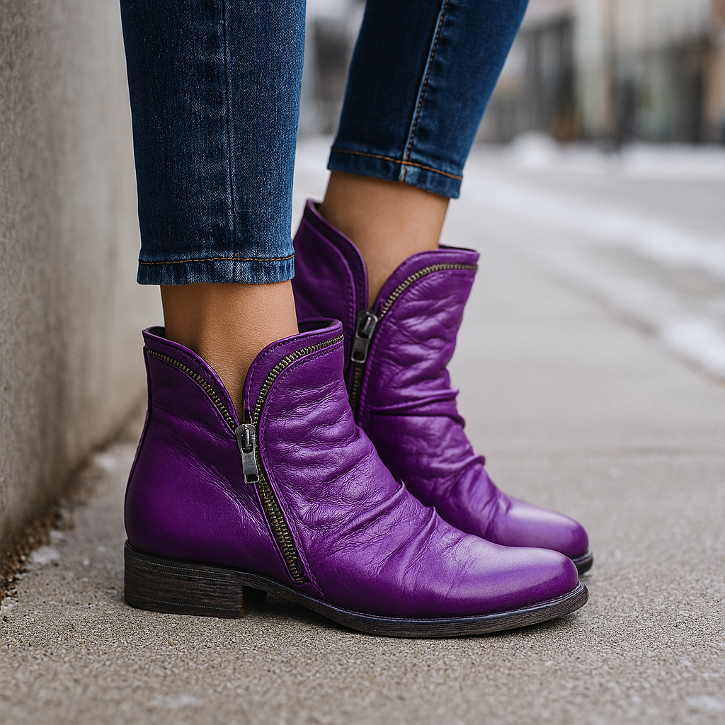 Naomi Vegan Leather Ankle Boots for Women