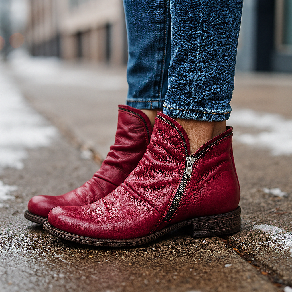 Naomi Vegan Leather Ankle Boots for Women