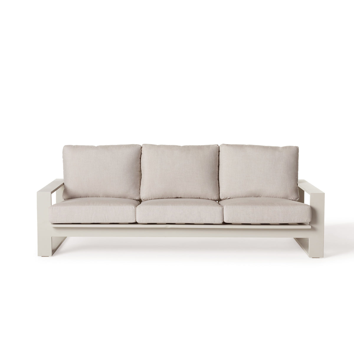 Nicasio Dune Aluminum Sofa, front view
