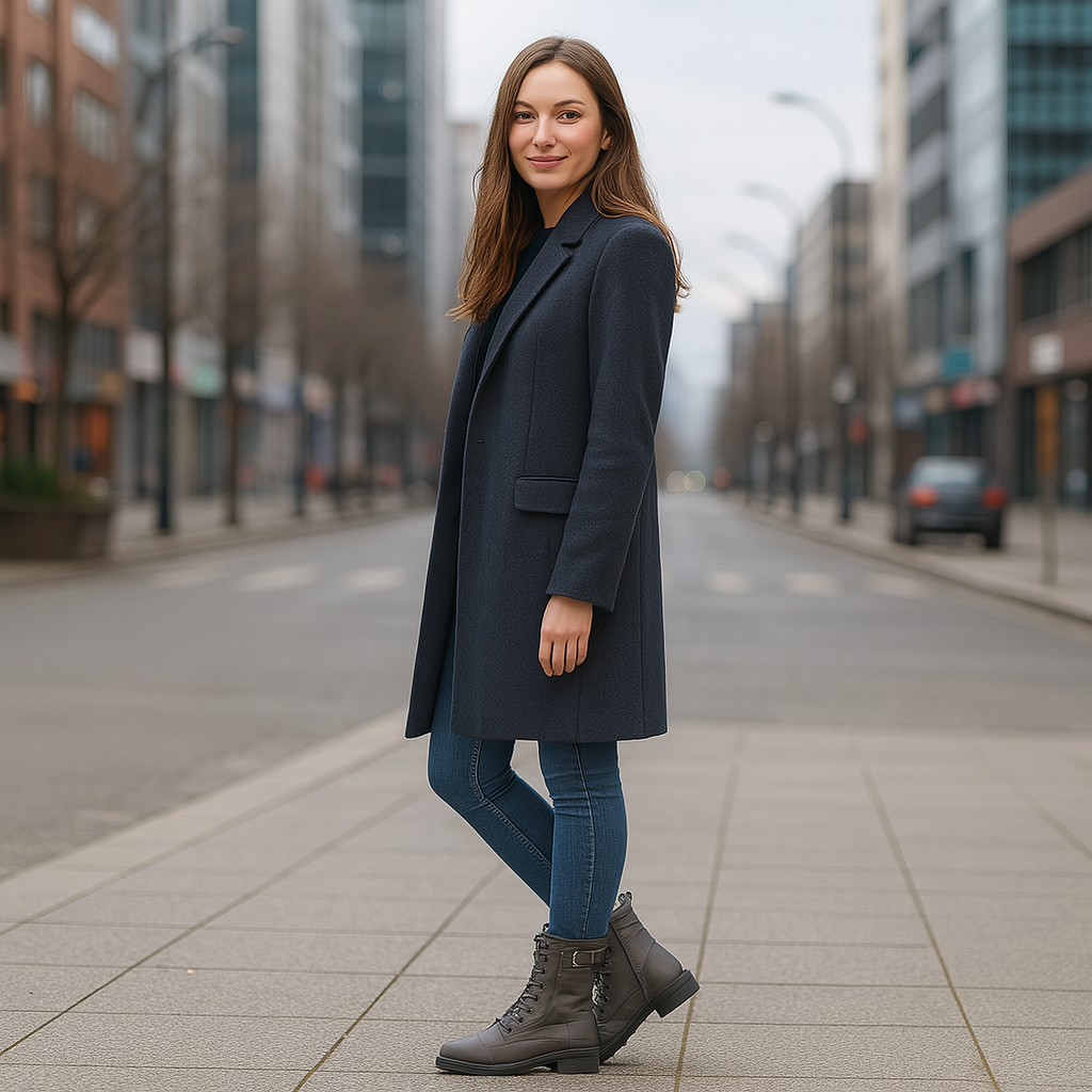 Bottines Nora en similicuir avec fermeture éclair pour femme | Idéales pour les journées décontractées