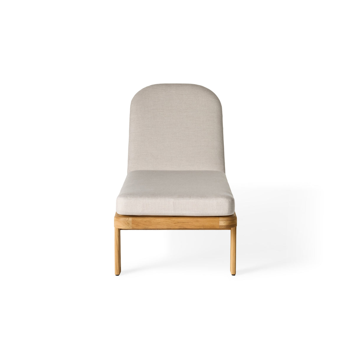 Ojai Teak Chaise Lounge, frame and base detail