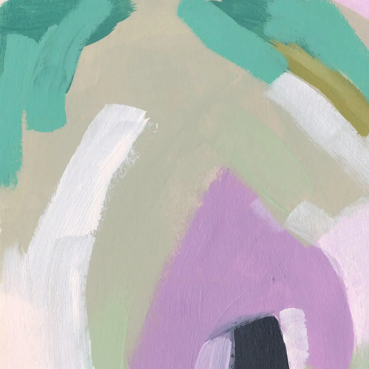Pastel Brush Abstract III Wall Art