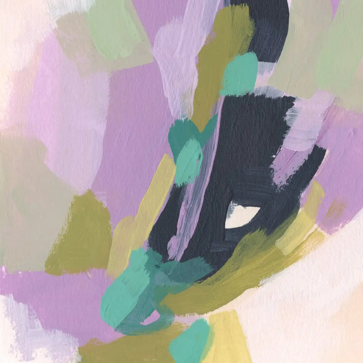 Pastel Brush Abstract III Wall Art