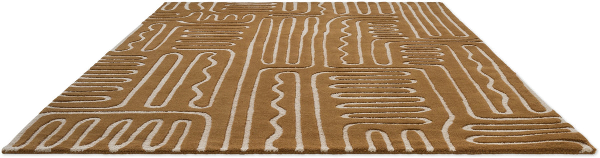Brink and Campman Hollow Tan Multi Area Rug by Harlequin