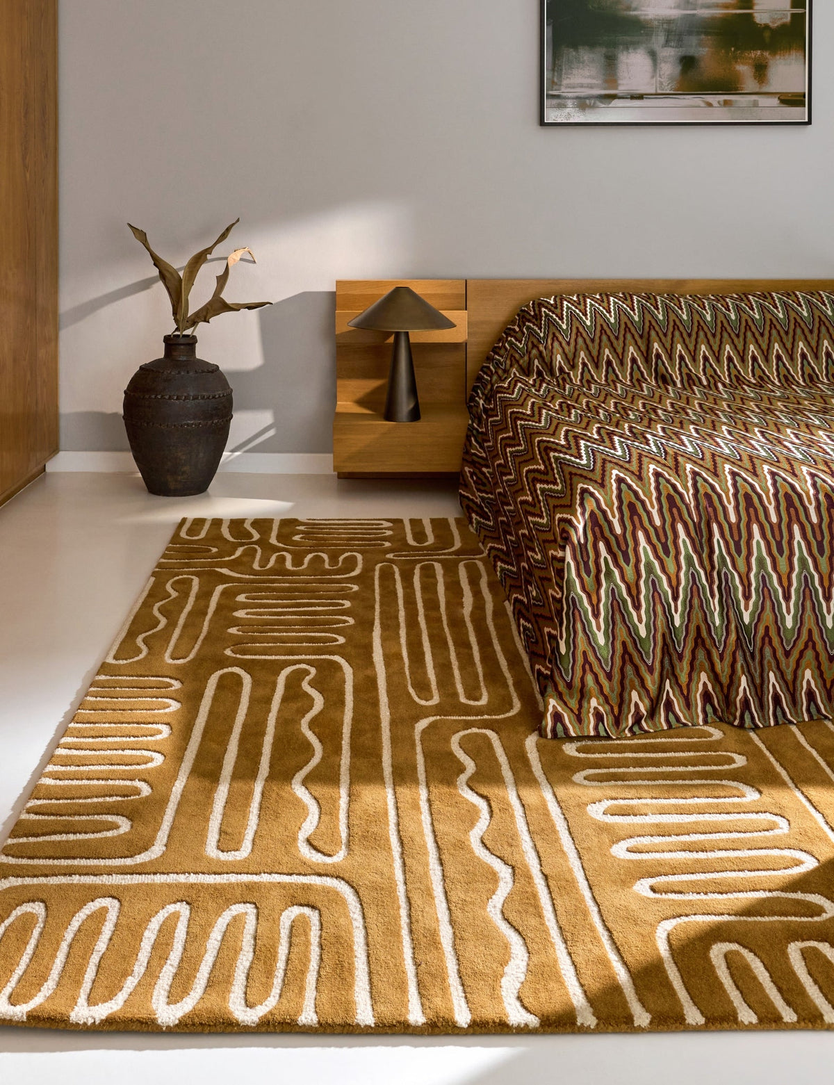 Brink and Campman Hollow Tan Multi Area Rug by Harlequin