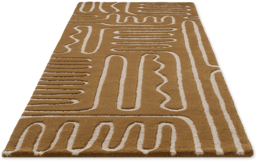 Brink and Campman Hollow Tan Multi Area Rug by Harlequin