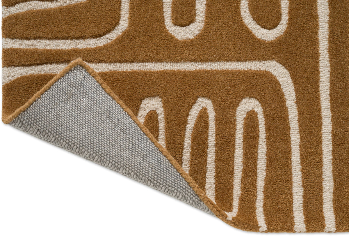 Brink and Campman Hollow Tan Multi Area Rug by Harlequin