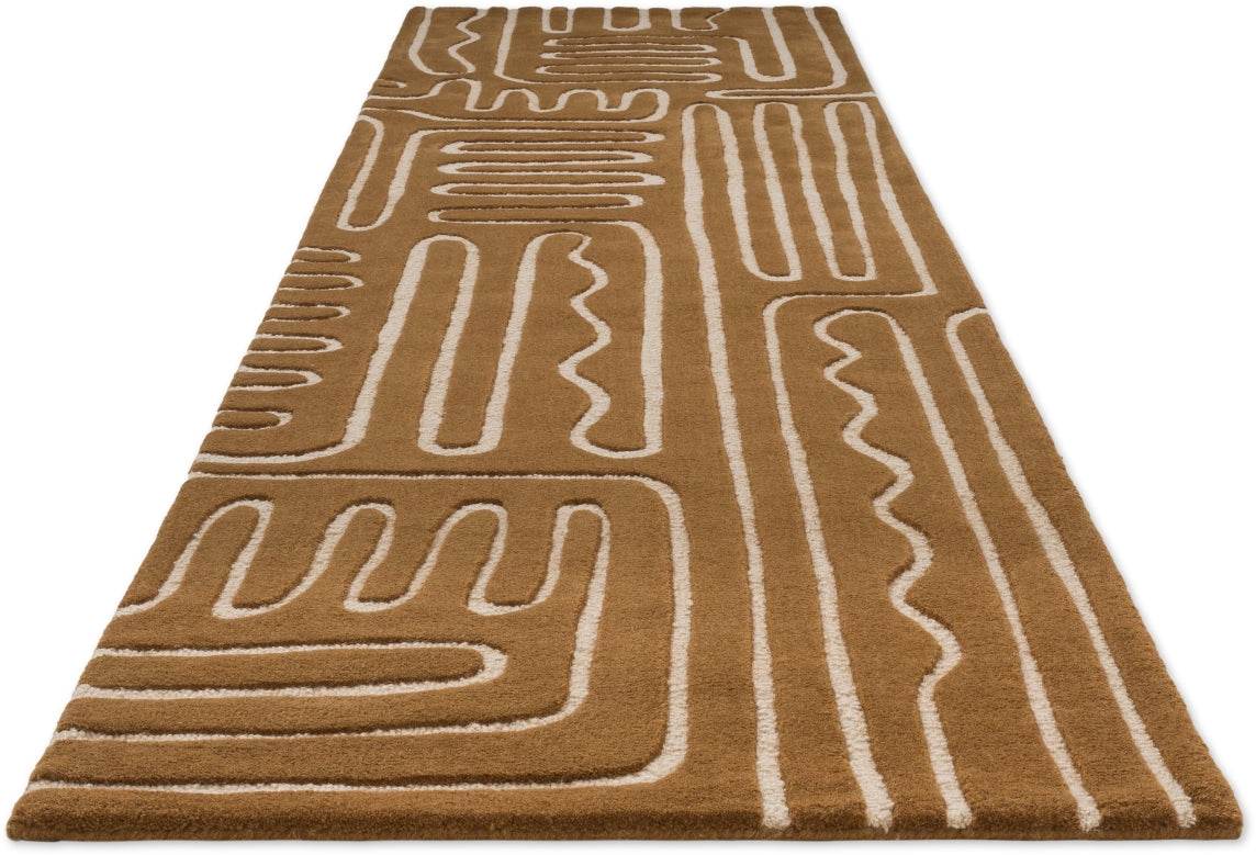 Brink and Campman Hollow Tan Multi Area Rug by Harlequin