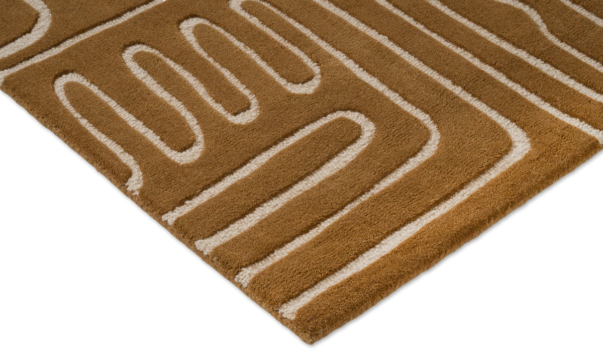 Brink and Campman Hollow Tan Multi Area Rug by Harlequin