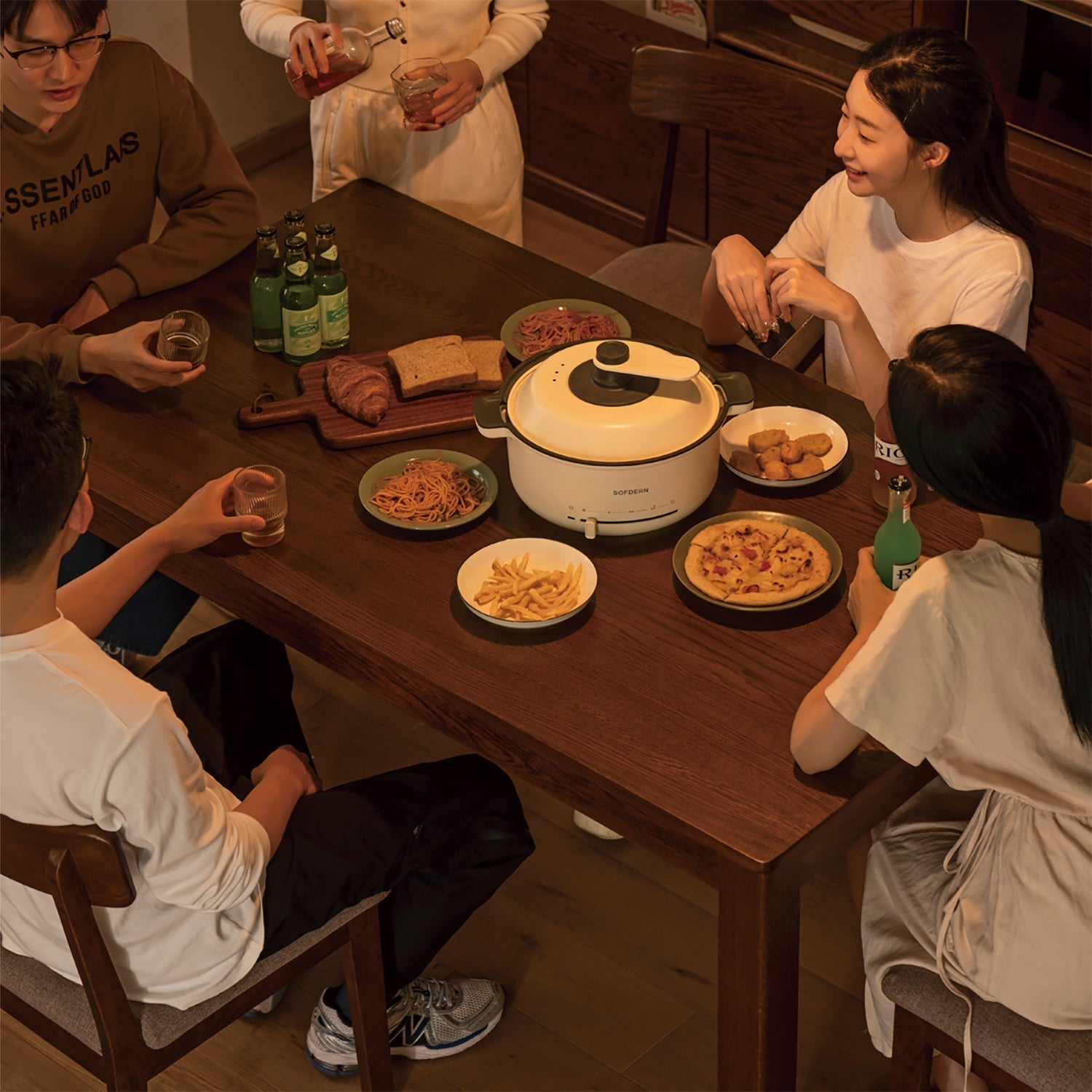Japandi Oak Wood Dining Table WALDEN
