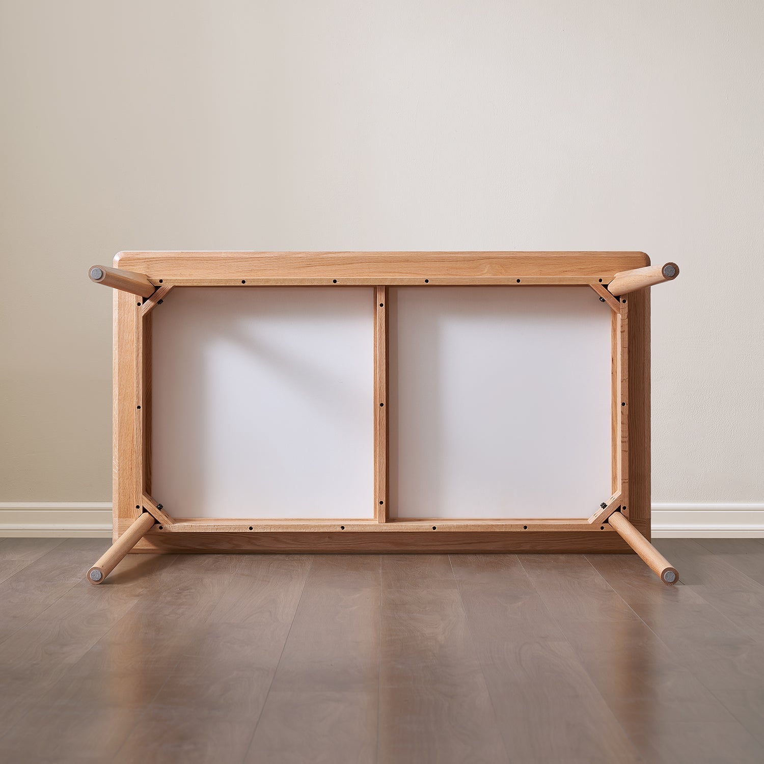 Scandinavian Sintered Stone Oak Wood Dining Table JADEN