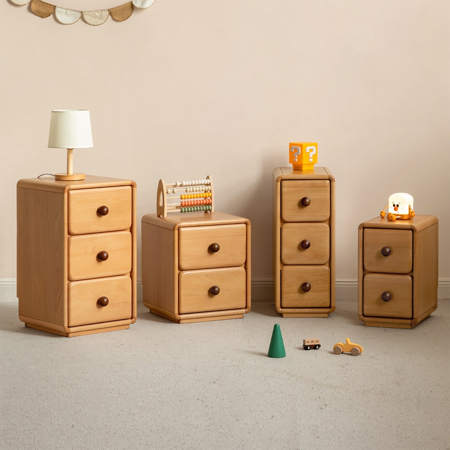 Scandinavian Wood Kids Side Table YUNAE