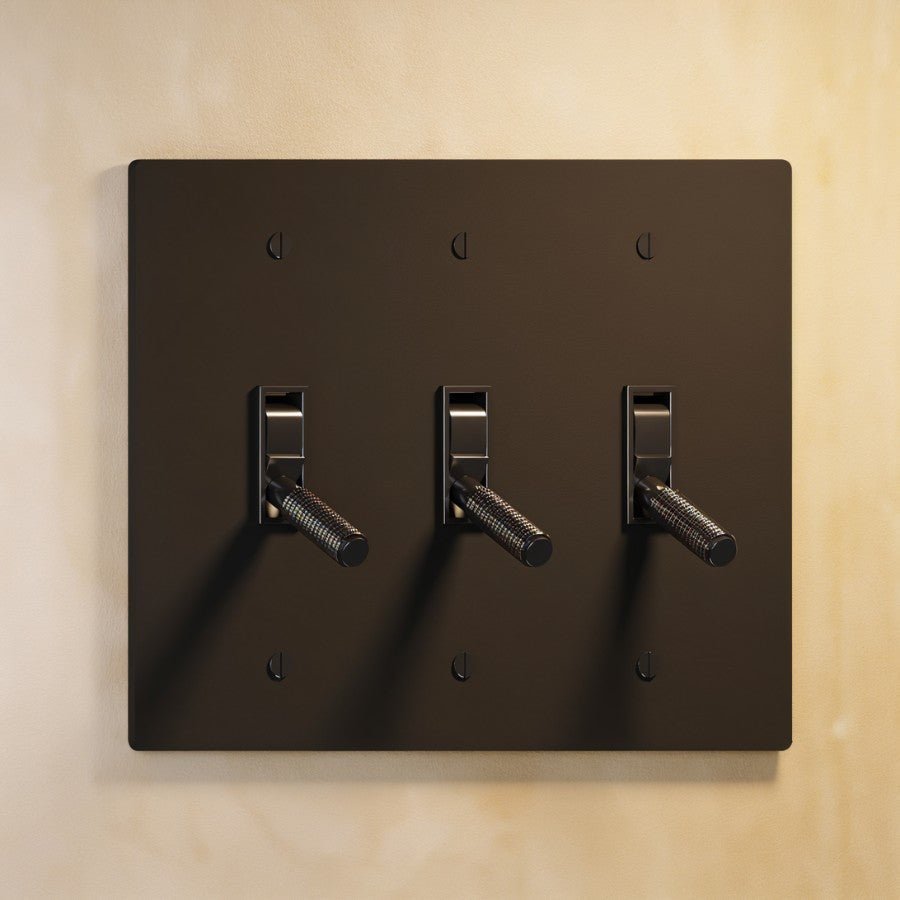 The Architectural Brass 4-Way Toggle Switch (1 to 5 Gang) - Open Box