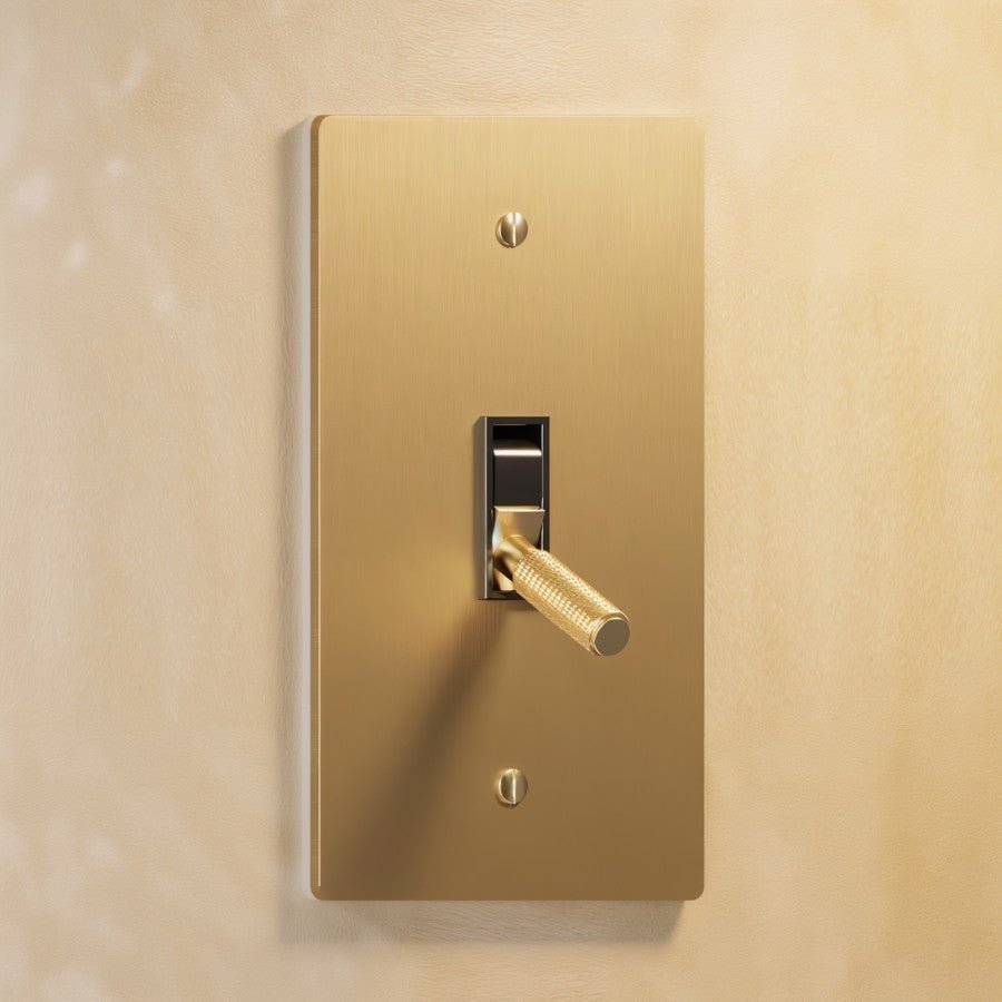 The Architectural Brass 4-Way Toggle Switch (1 to 5 Gang) - Open Box
