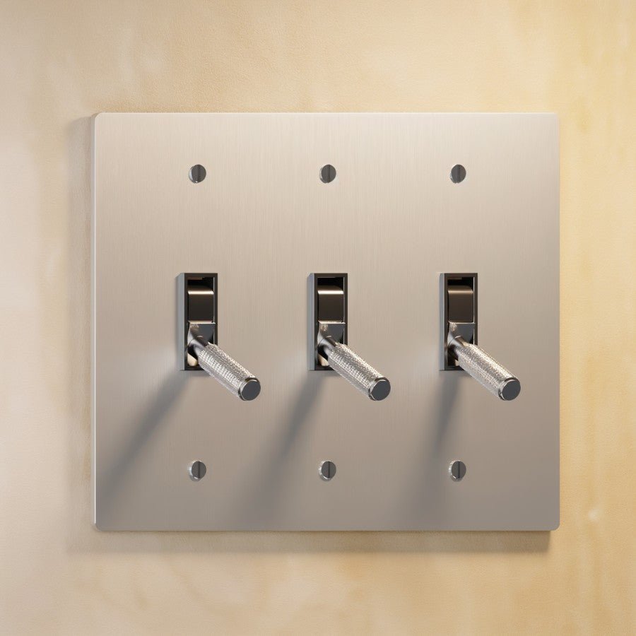 The Architectural Brass 4-Way Toggle Switch (1 to 5 Gang) - Open Box