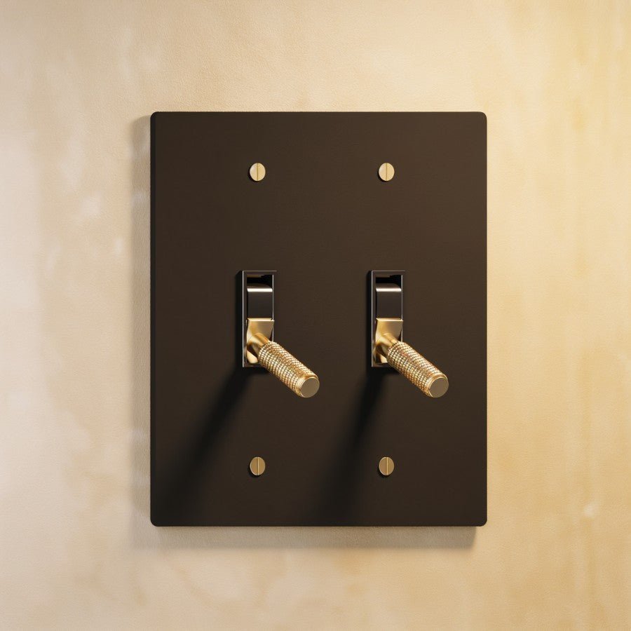 The Architectural Brass 4-Way Toggle Switch (1 to 5 Gang) - Open Box
