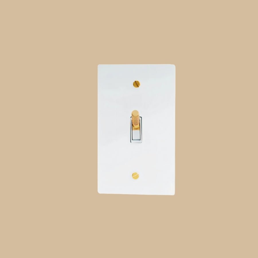 The Architectural Brass 4-Way Toggle Switch (1 to 5 Gang) - Open Box