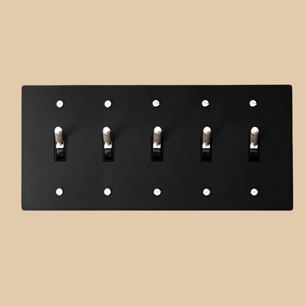 The Architectural Brass 4-Way Toggle Switch (1 to 5 Gang) - Open Box