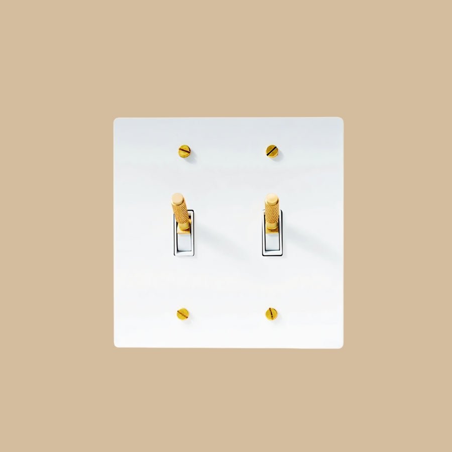 The Architectural Brass 4-Way Toggle Switch (1 to 5 Gang) - Open Box