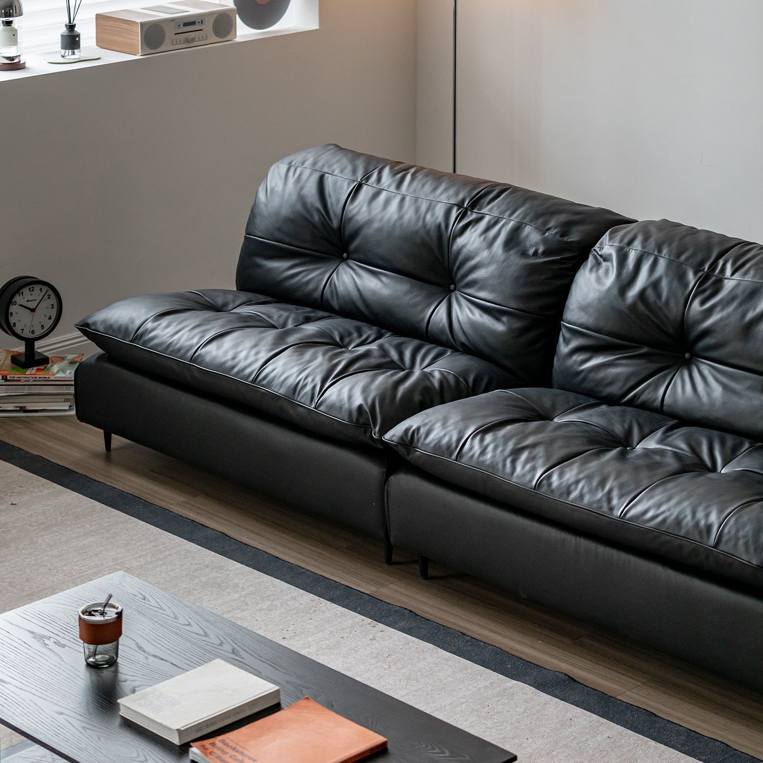 Vintage Genuine Leather 1 Seater Sofa RIGA