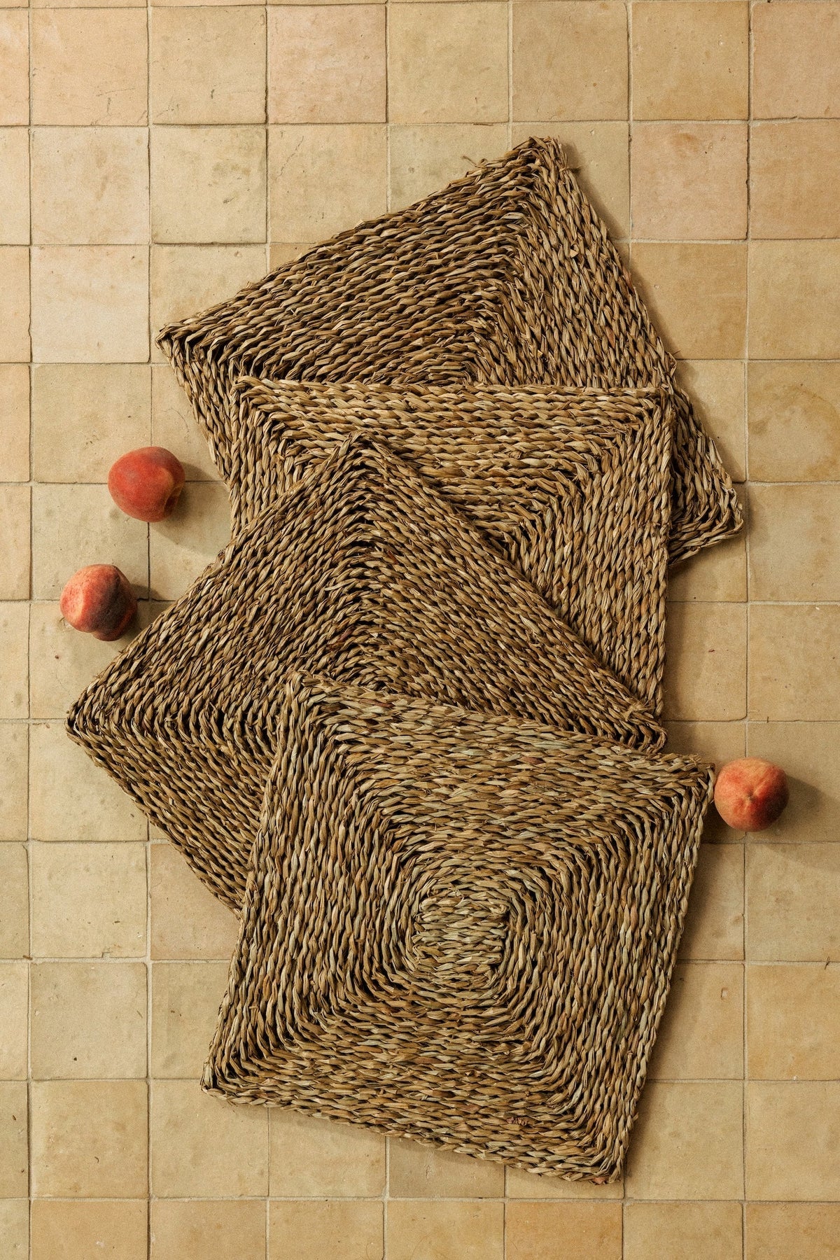 Baja Square Seagrass Placemats, Set of 4