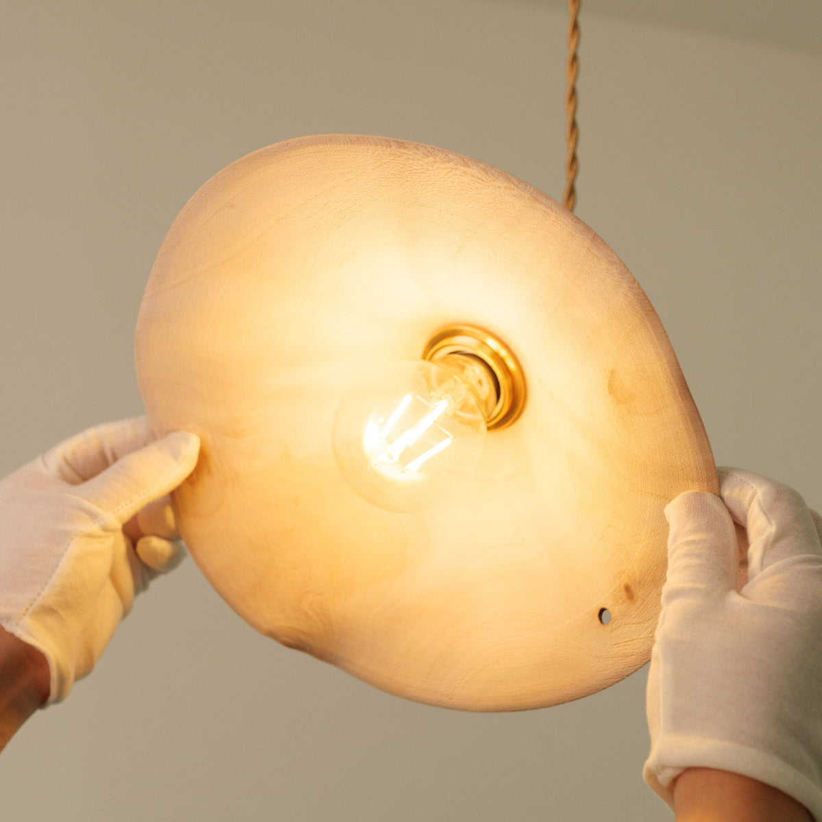 Yakusugi Wabi-sabi Wood Pendant Light