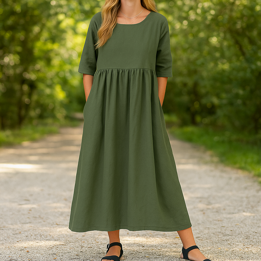 Robe d'été à manches courtes Gladys pour femme