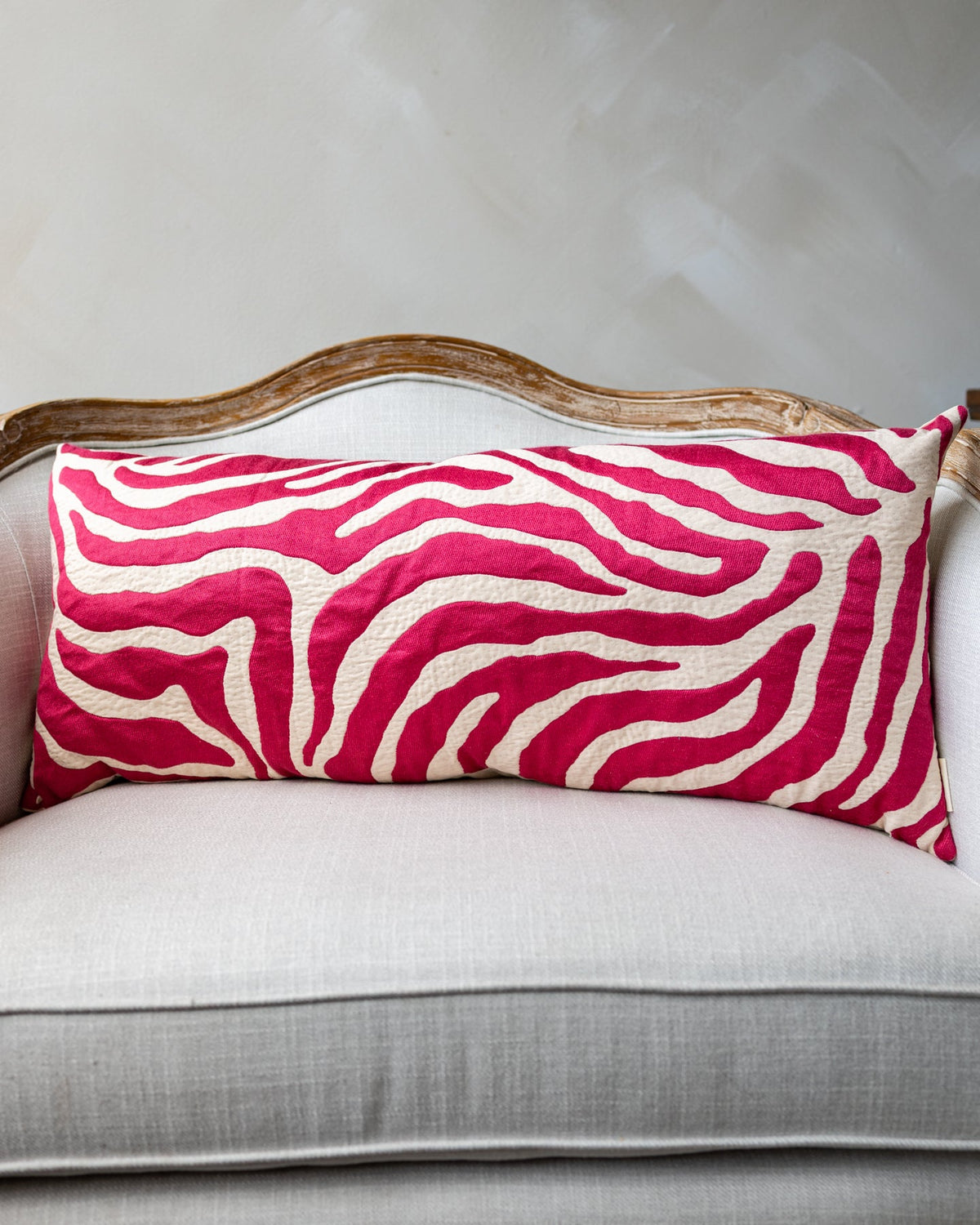 Selena Quilted Zebra Lumbar Pillow