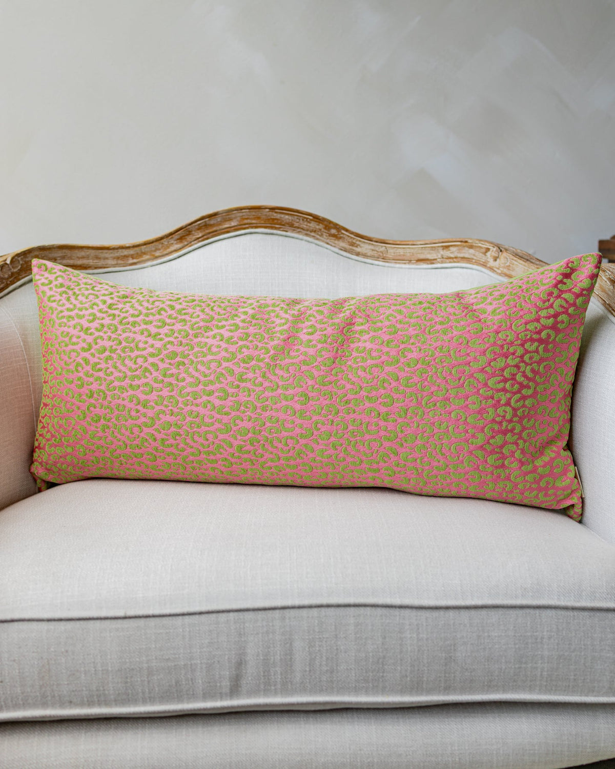 Gabriella Embroidered Cheetah Lumbar Pillow
