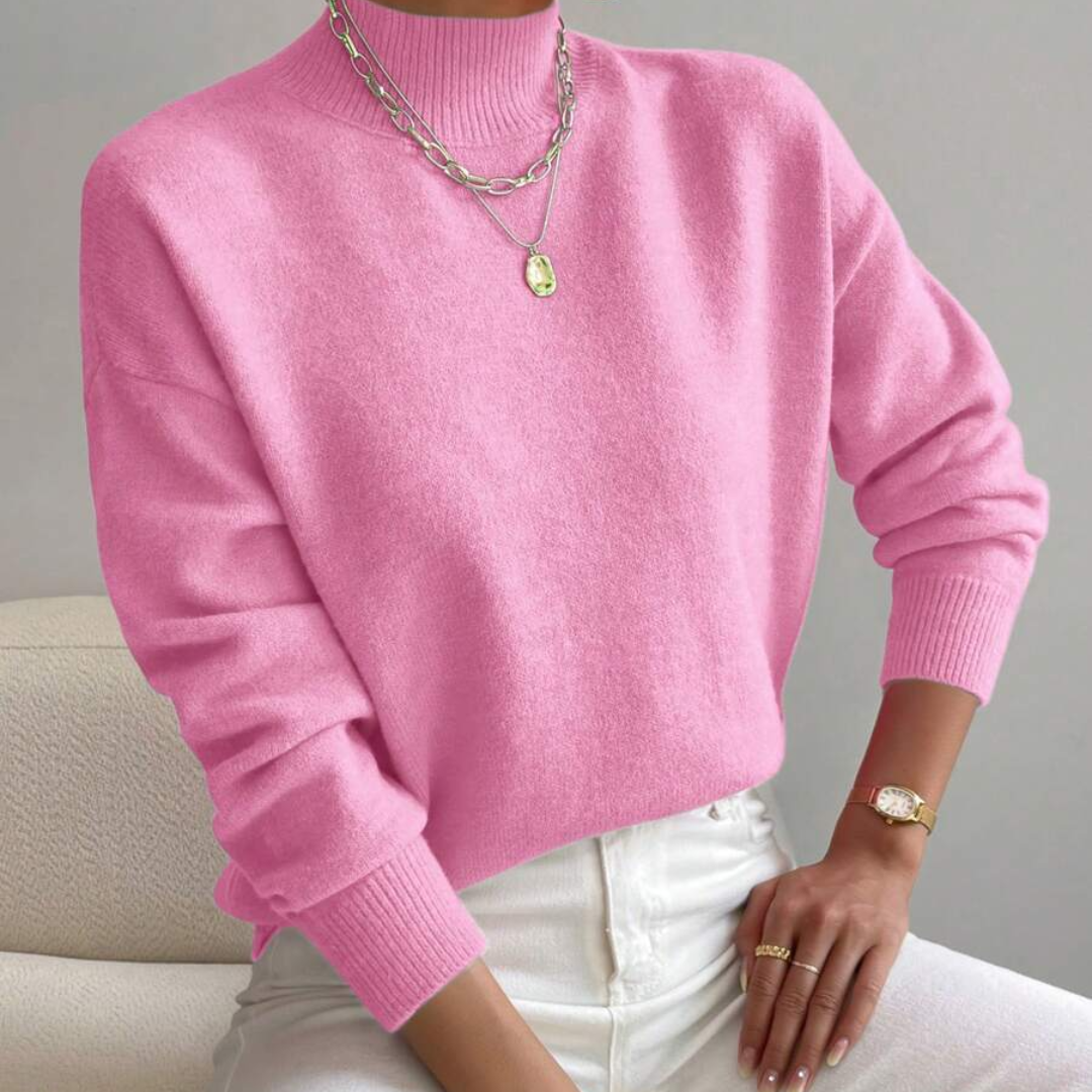 Hillary | Women’s Casual Knit Sweater | Roll Neck
