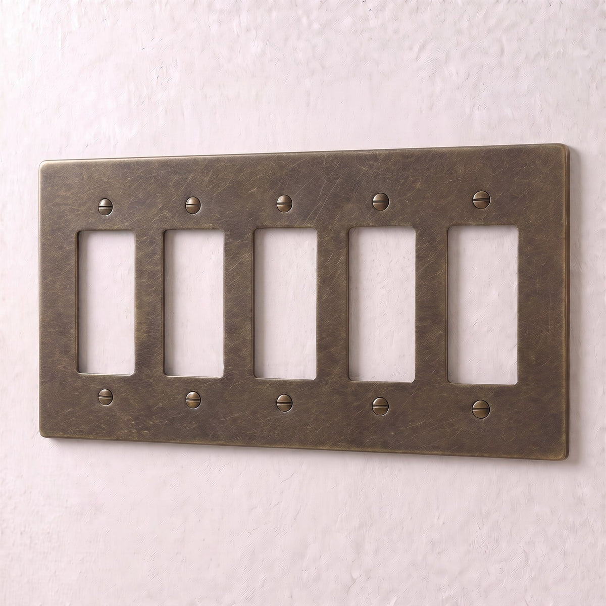 Brass Wall Plate (1-5 Gang)