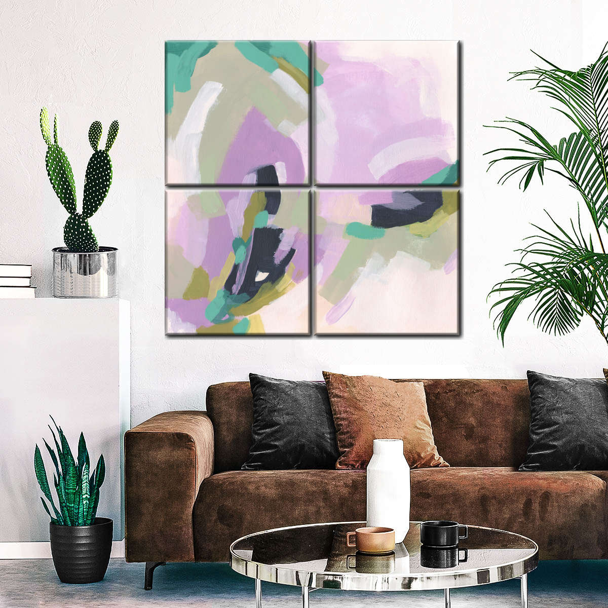 Pastel Brush Abstract III Wall Art