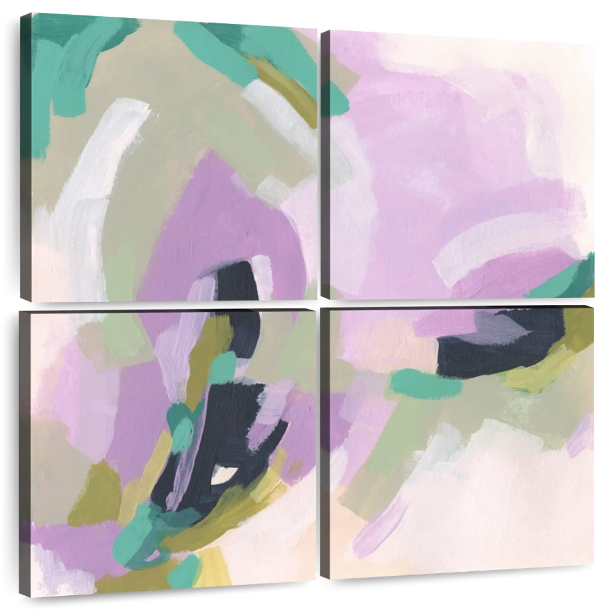Pastel Brush Abstract III Wall Art