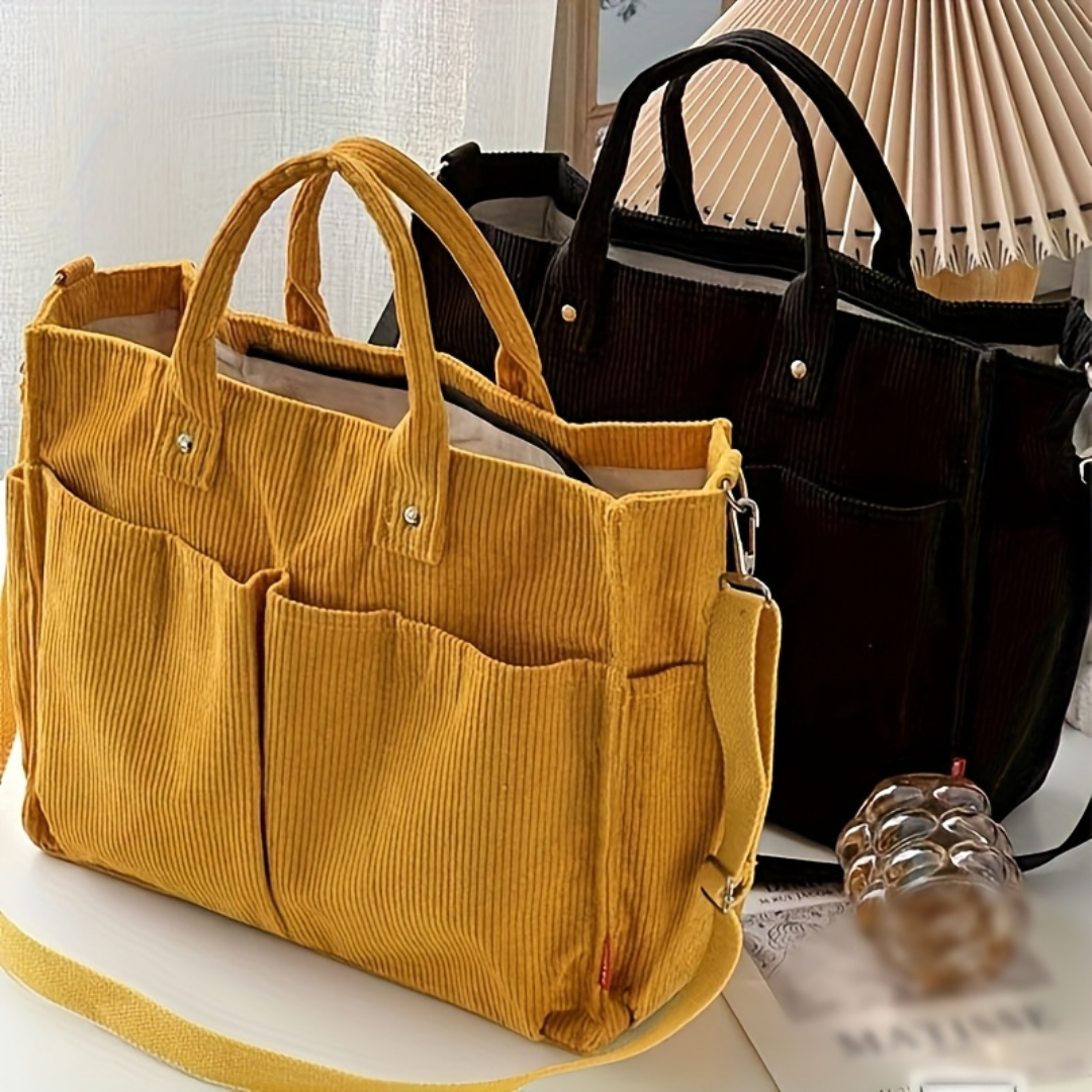 Rosanna | Women’s Corduroy Tote Bag | Everyday carryall