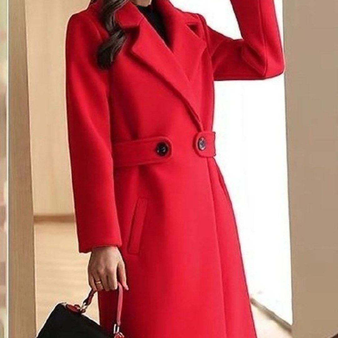 Victoria | Women’s Long Wool-Blend Coat | Tailored