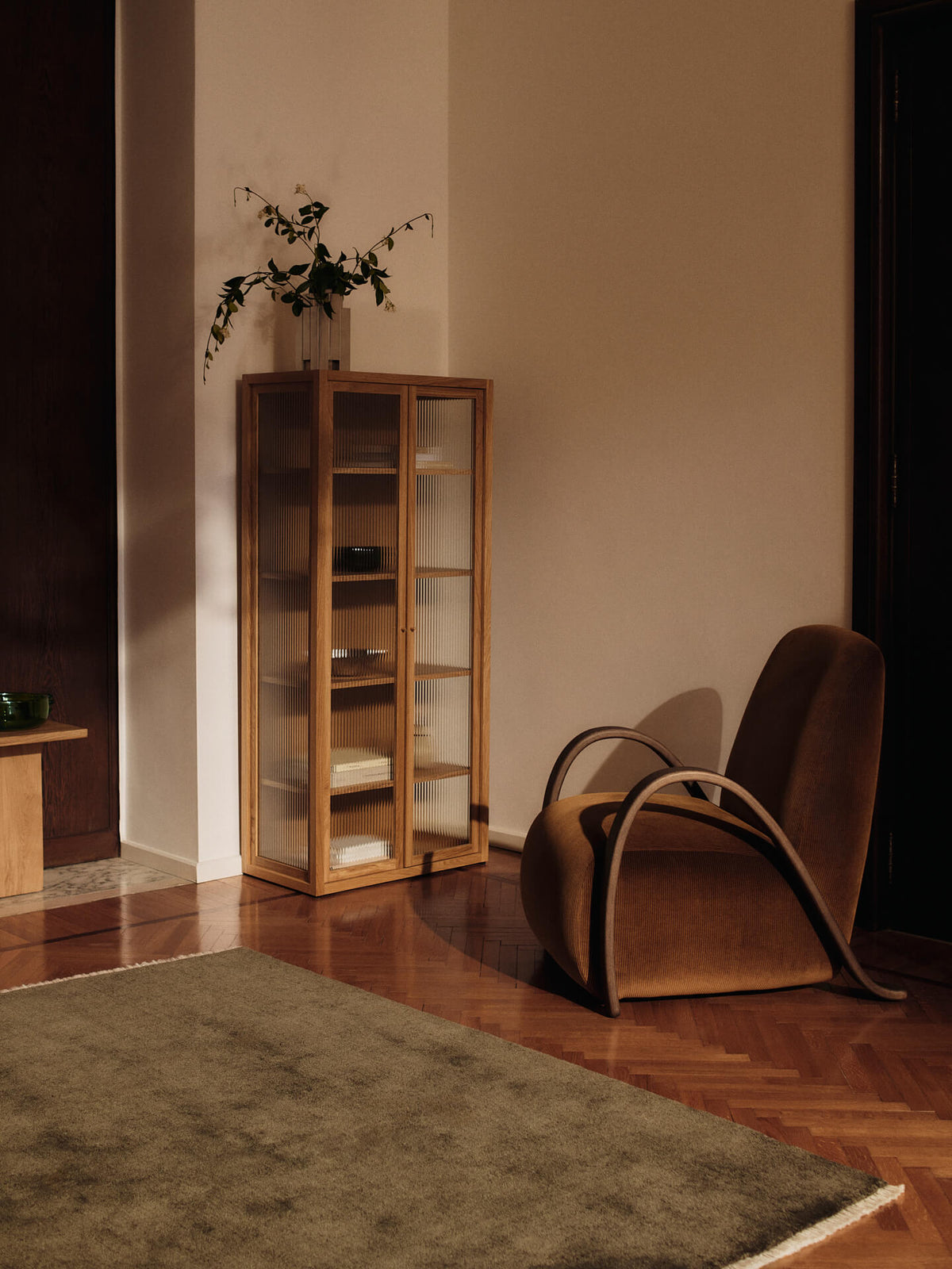 Firth Jute Rug, Dark Olive